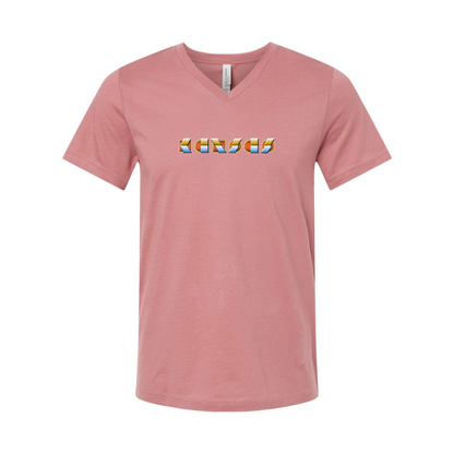 Kansas  BELLA  CANVAS - Jersey V-Neck T-Shirt