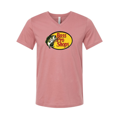 Bass Pro Shops Logo BELLA  CANVAS - Jersey V-Neck T-Shirt