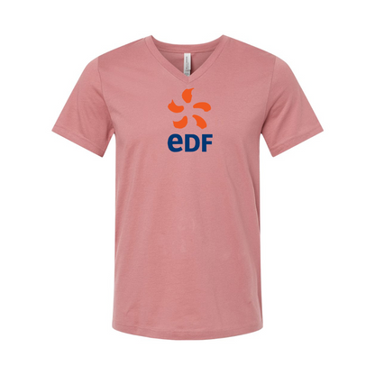 Edf BELLA  CANVAS - Jersey V-Neck T-Shirt