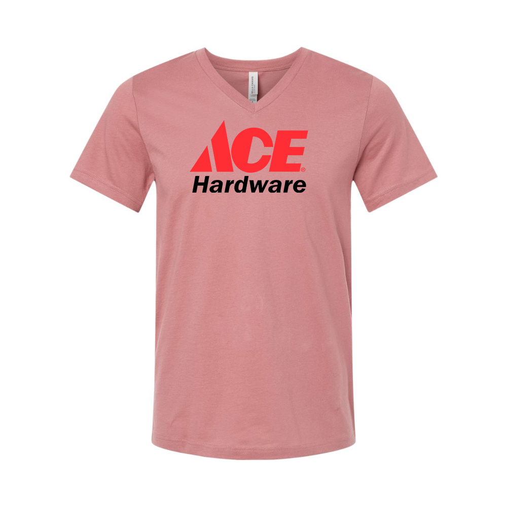 ACE Hardware Logo BELLA  CANVAS - Jersey V-Neck T-Shirt