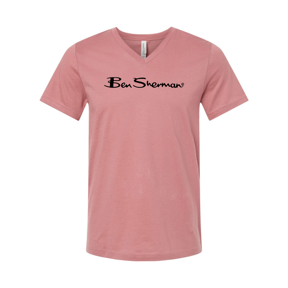 Ben Sherman BELLA  CANVAS - Jersey V-Neck T-Shirt