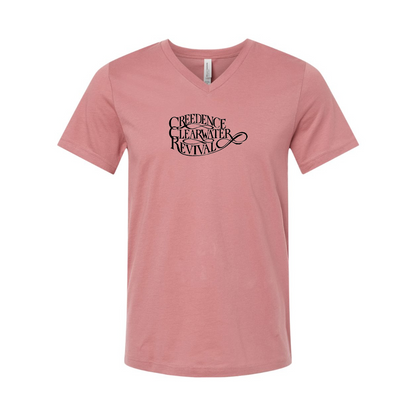 Creedence Clearwater Revival BELLA  CANVAS - Jersey V-Neck T-Shirt
