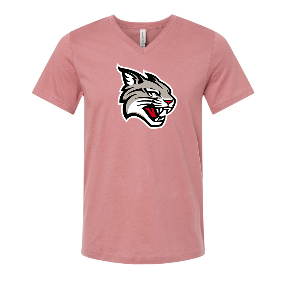 Davidson Wildcats BELLA  CANVAS - Jersey V-Neck T-Shirt