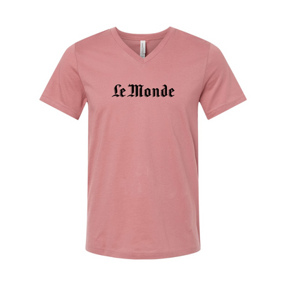 Le Monde  BELLA  CANVAS - Jersey V-Neck T-Shirt