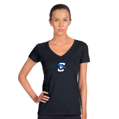 Women's  Creighton Bluejays Next Level V-Neck T-Shirt