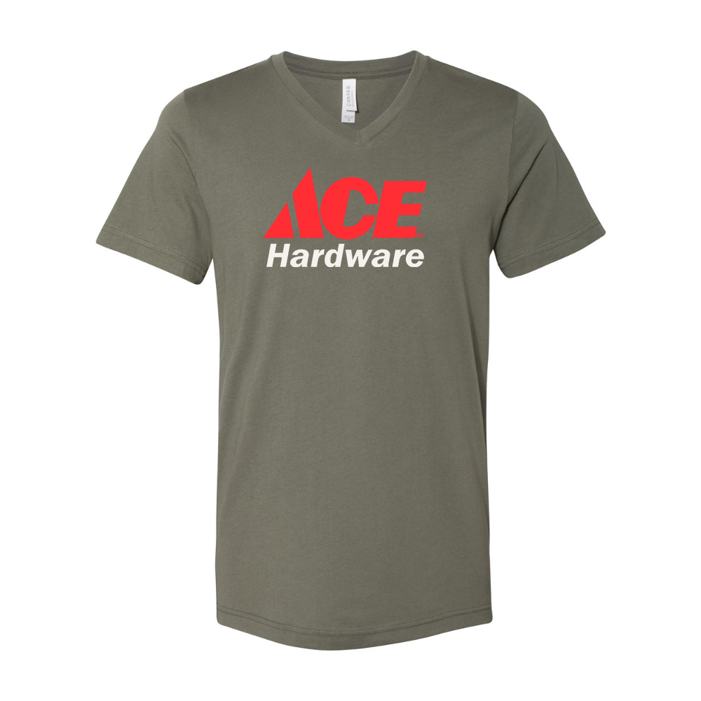 ACE Hardware Logo BELLA  CANVAS - Jersey V-Neck T-Shirt