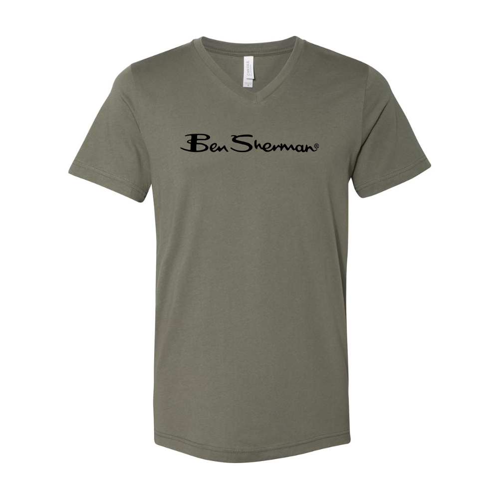 Ben Sherman BELLA  CANVAS - Jersey V-Neck T-Shirt