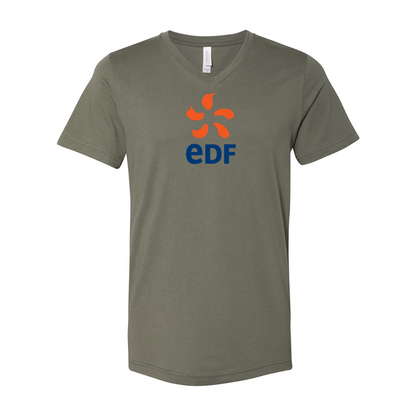 Edf BELLA  CANVAS - Jersey V-Neck T-Shirt