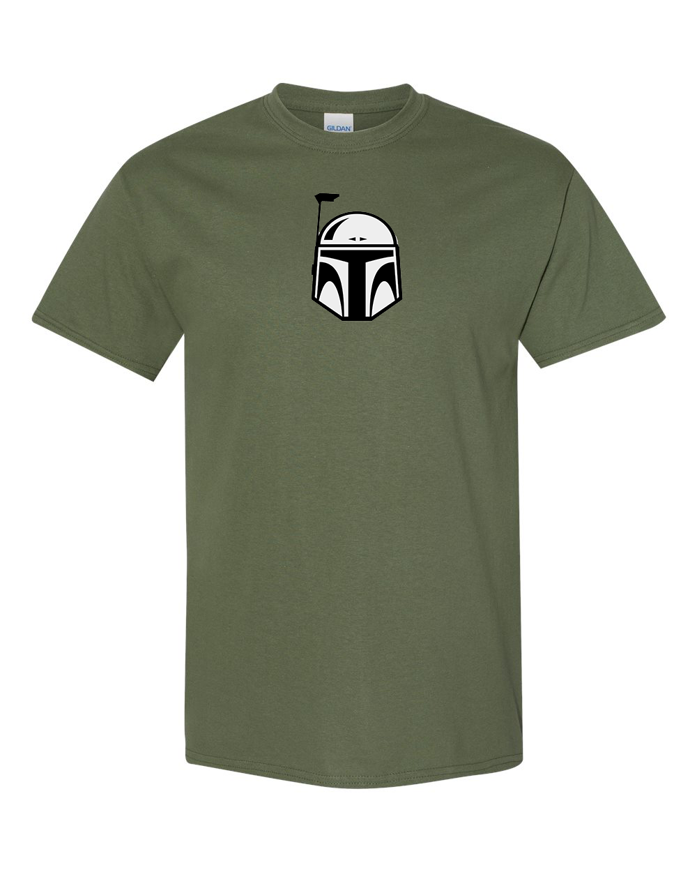 Men's Star Wars Boba Fett Helmet Gildan Heavy Cotton T-Shirt