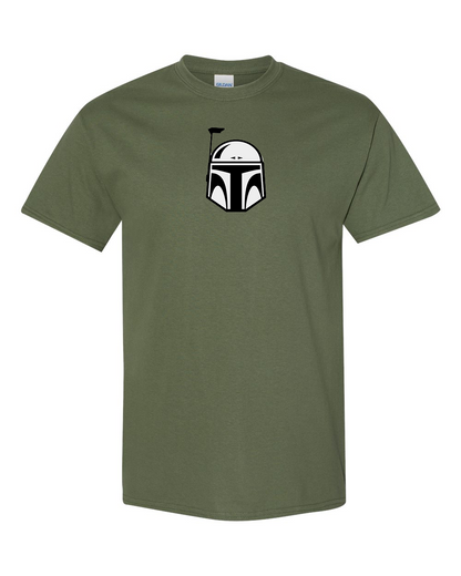 Men's Star Wars Boba Fett Helmet Gildan Heavy Cotton T-Shirt