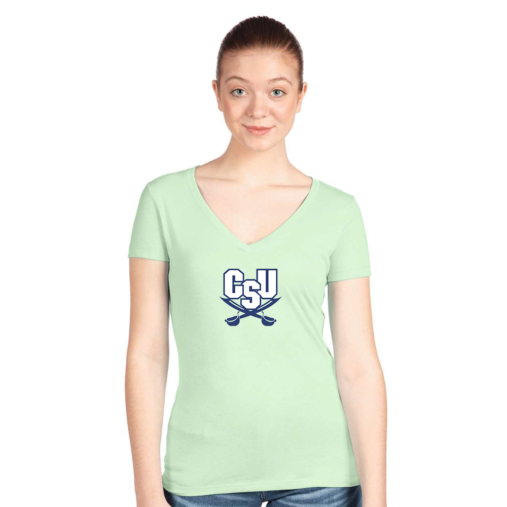 Women's CSU Buccaneers   Next Level V-Neck T-Shirt