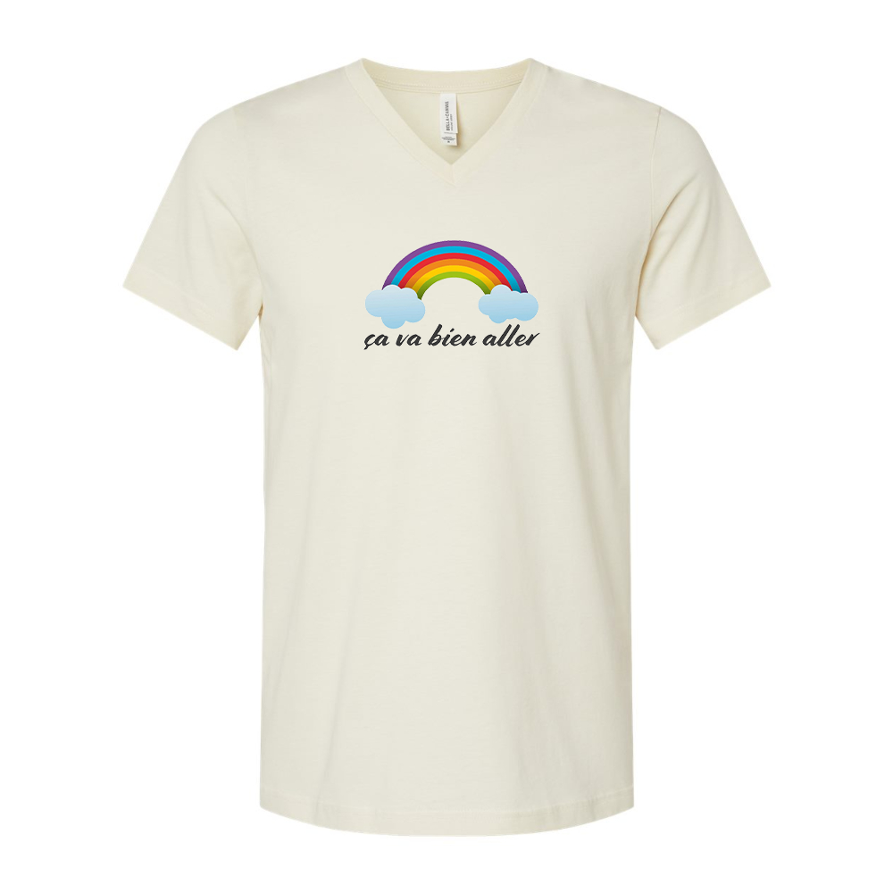 Ça va bien aller BELLA  CANVAS - Jersey V-Neck T-Shirt