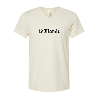 Le Monde  BELLA  CANVAS - Jersey V-Neck T-Shirt