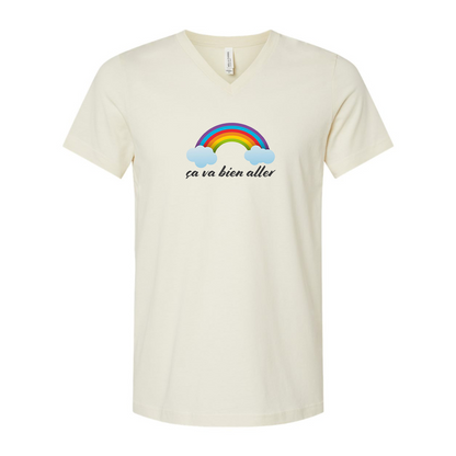 Ça va bien aller BELLA  CANVAS - Jersey V-Neck T-Shirt