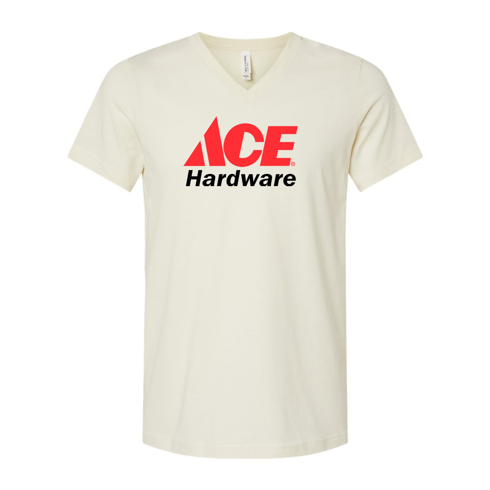 ACE Hardware Logo BELLA  CANVAS - Jersey V-Neck T-Shirt