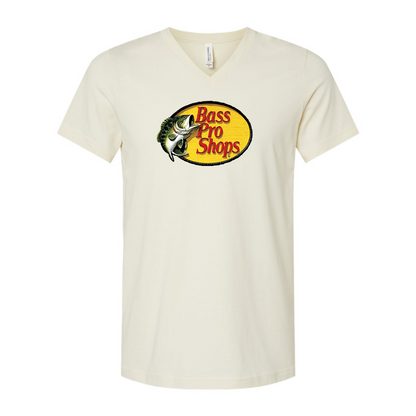 Bass Pro Shops Logo BELLA  CANVAS - Jersey V-Neck T-Shirt