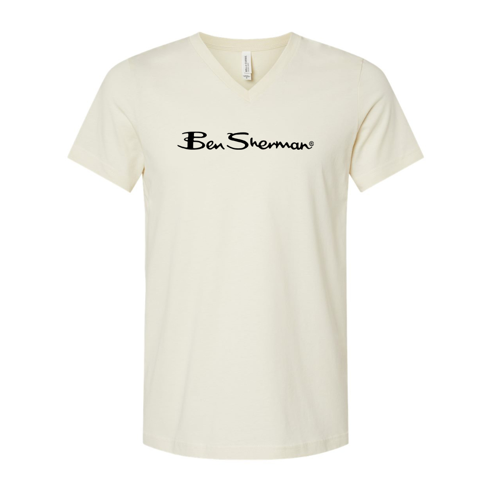 Ben Sherman BELLA  CANVAS - Jersey V-Neck T-Shirt
