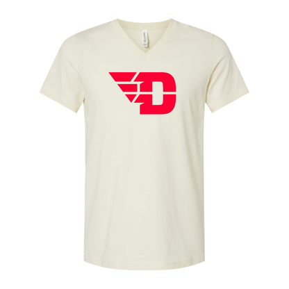 Dayton Flyers  BELLA  CANVAS - Jersey V-Neck T-Shirt