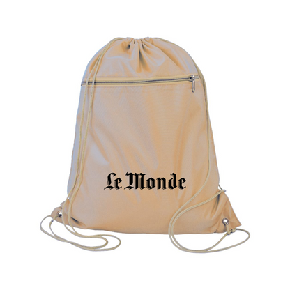 Le Monde Q-Tees  Polyester Cinchpack