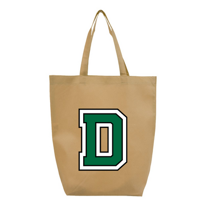 Dartmouth Big Green Q-Tees Non-Woven Gusset Bottom Tote