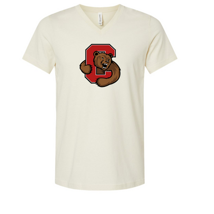 Cornell Big Red BELLA  CANVAS - Jersey V-Neck T-Shirt