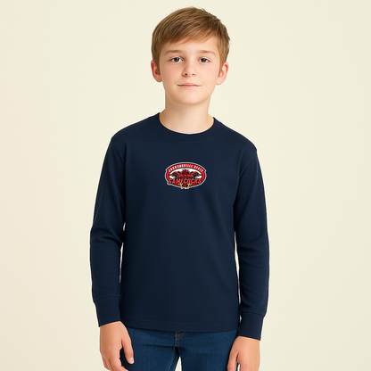 Youth Jacksonville State Gamecocks Logo Cotton Long Sleeve T-Shirt