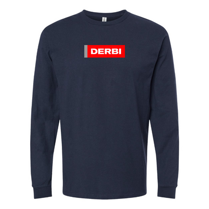 Men's Derbi Logo Cotton Long Sleeve T-Shirt