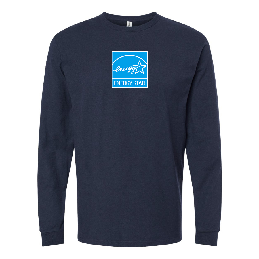 Men's Energy Star Logo Cotton Long Sleeve T-Shirt