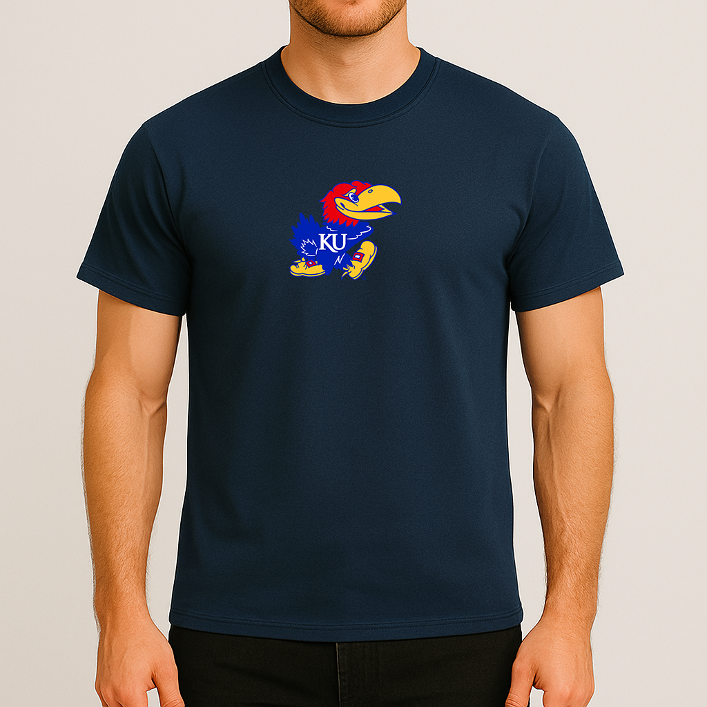 Men's Kansas Jayhawks Logo Cotton T-Shirt