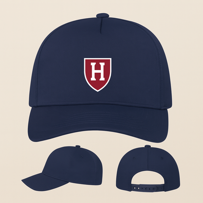 George Harvard Crimson Logo Five Panel Twill Snapback Cap