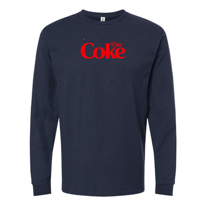 Men's Diet Coke Logo Cotton Long Sleeve T-Shirt