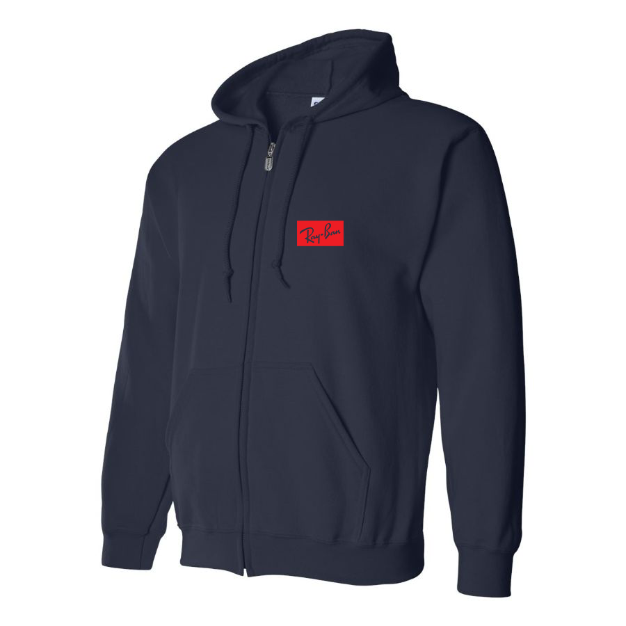Men's Ray Ban Logo Zipper Hoodie
