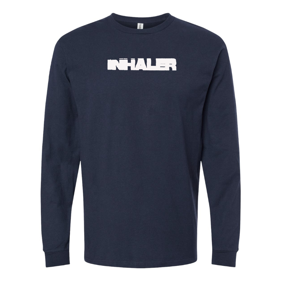 Men's Inhaler  Logo  Cotton Long Sleeve T-Shirt