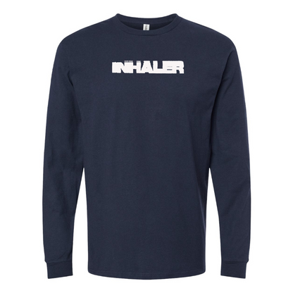 Men's Inhaler  Logo  Cotton Long Sleeve T-Shirt