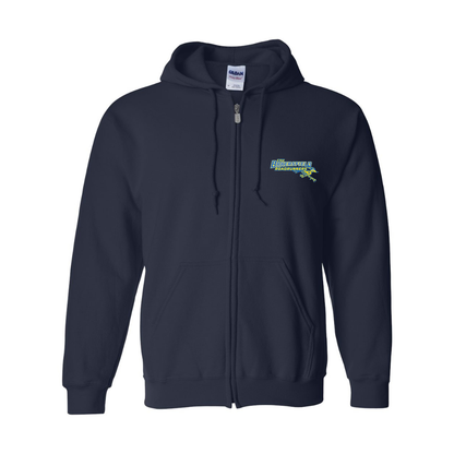 Men's  CSU-Bakersfield Roadrunners Gildan  Heavy Blend Full Zip Hooded Sweatshirt