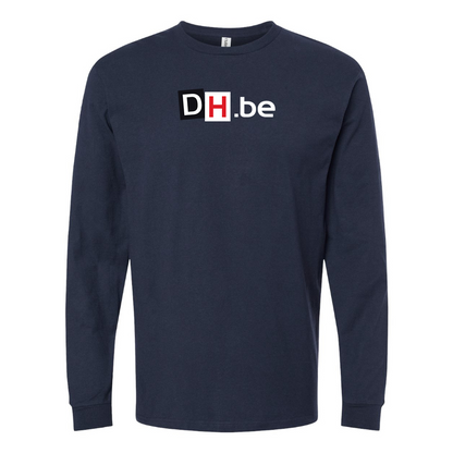 Men's DH Derniere Heure Logo  Cotton Long Sleeve T-Shirt