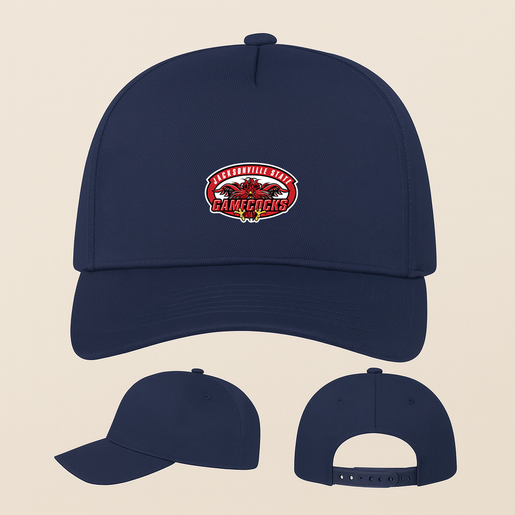 Jacksonville State Gamecocks Logo Five Panel Twill Snapback Cap