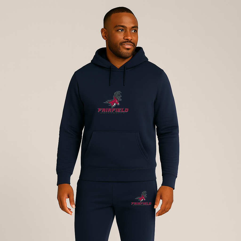 Men's Fairfield Stags Logo Hoodie Joggers Set