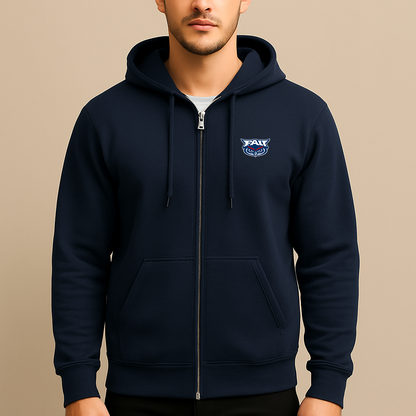 Men's Florida Atlantic Owls Logo Zipper Hoodie