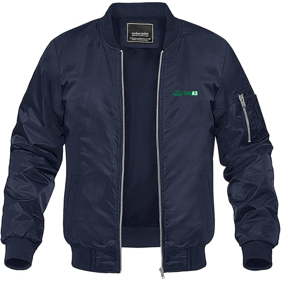 Men's TagAz Logo Lightweight Bomber Jacket Windbreaker Softshell Varsity Jacket Coat