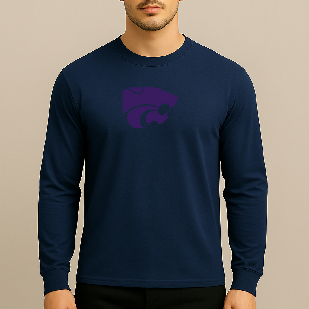 Men's Kansas State Wildcats Logo Long Sleeve T-Shirt