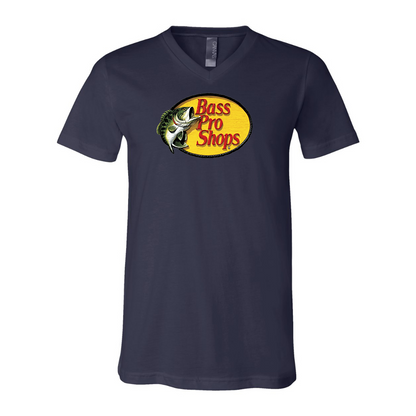 Bass Pro Shops Logo BELLA  CANVAS - Jersey V-Neck T-Shirt