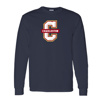 Men's  Charleston Cougars Gildan Heavy Cotton Long Sleeve T-Shirt