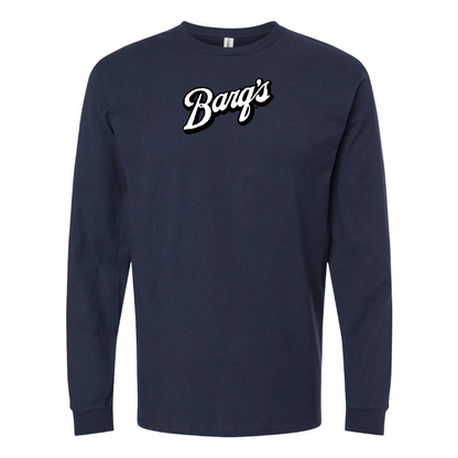 Men's Barqs Logo Cotton Long Sleeve T-Shirt