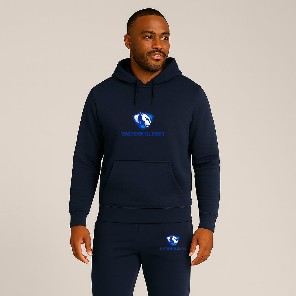 Men's Eastern Illinois Panthers Logo Hoodie Joggers Set