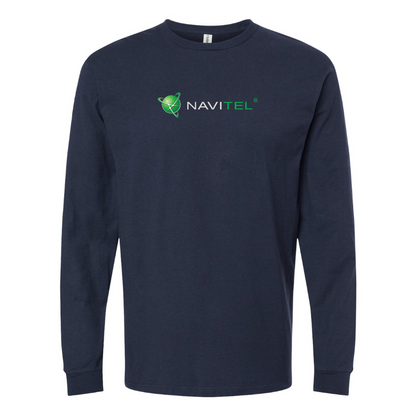 Men's Navitel Logo Cotton Long Sleeve T-Shirt