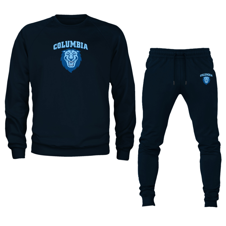 Men's   Columbia Lions Crewneck Sweatshirt Joggers Suit