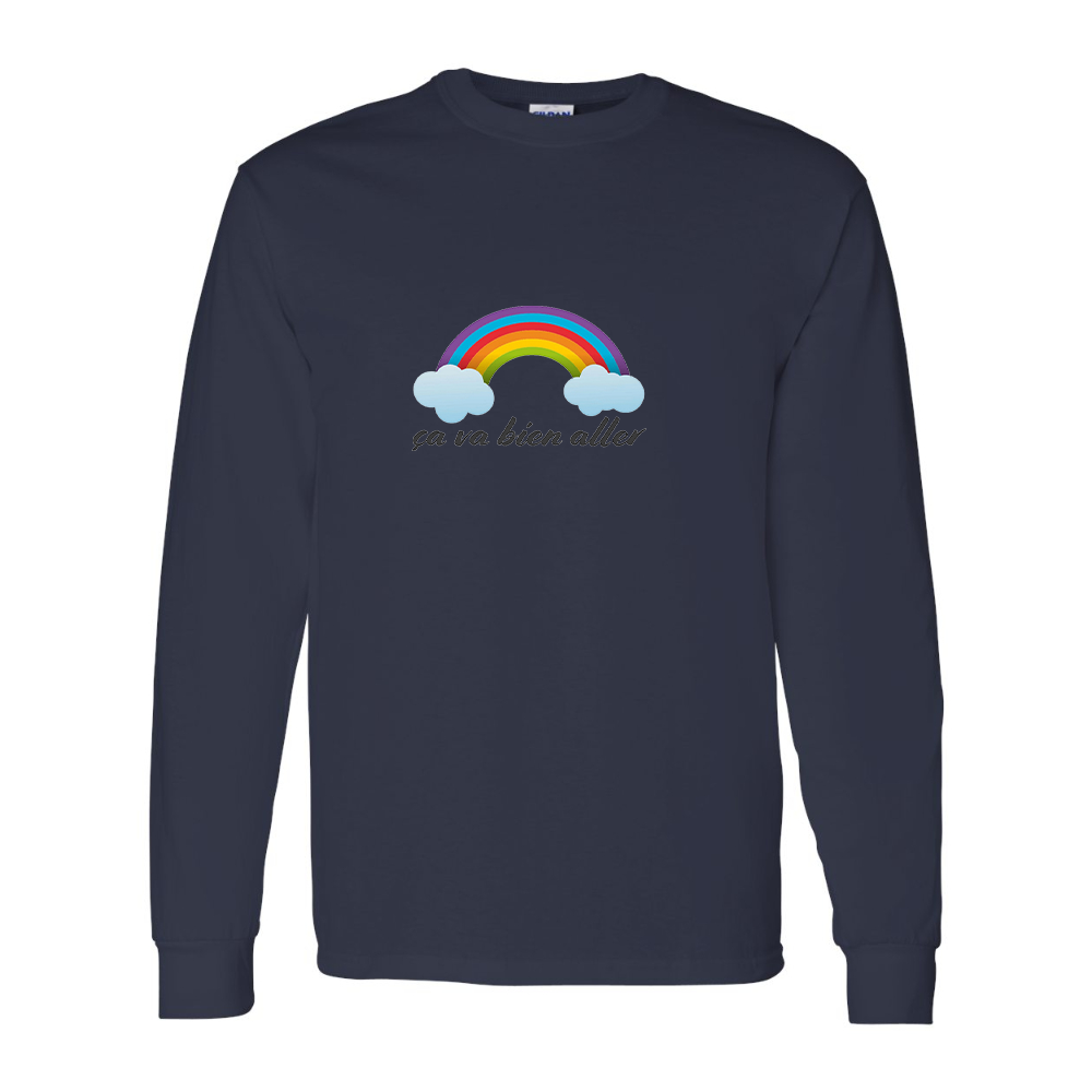 Men's Ça va bien aller Gildan Heavy Cotton Long Sleeve T-Shirt