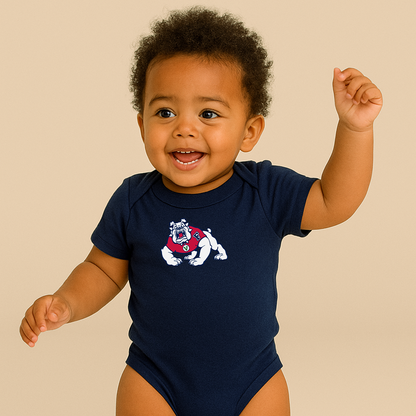 Fresno State Bulldogs Logo Baby Romper Onesie