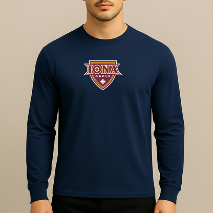 Men's Iona Gaels Logo Long Sleeve T-Shirt